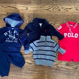 RL Polo Boys 9 month - 5 pc for fall/winter